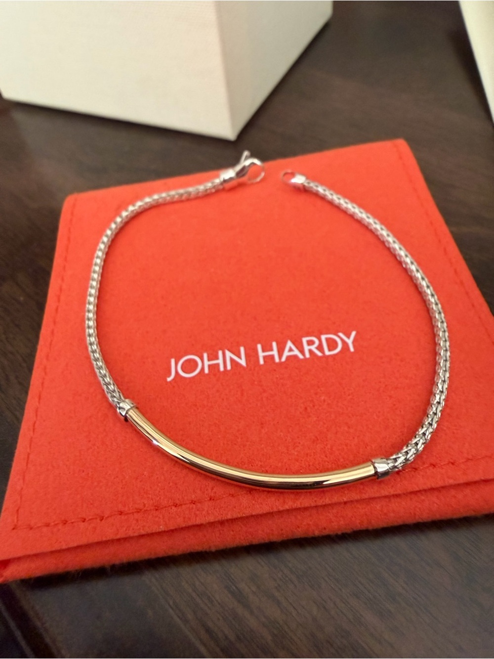 JH Essential Bracelet, Gold, Sterling Silver, 2.5MM, XL